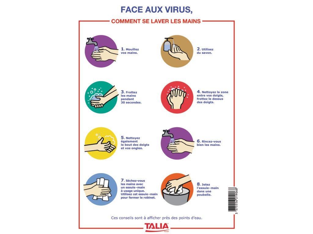 Comment se laver les mains spécial virus