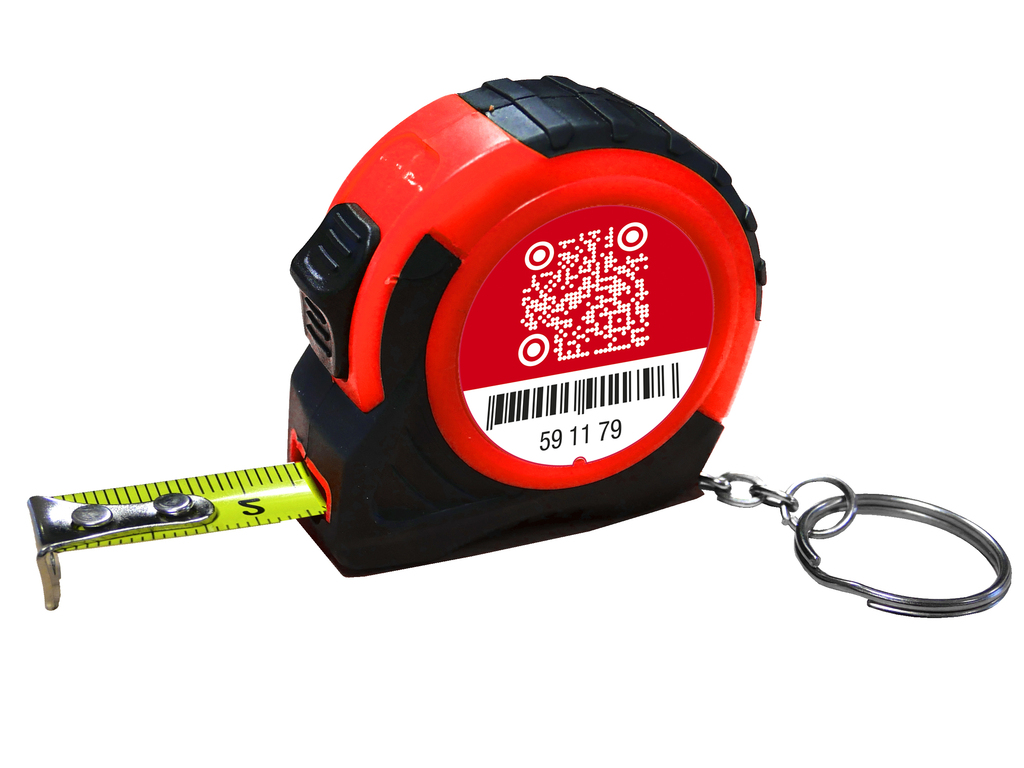 Keyring tape measure 2 m