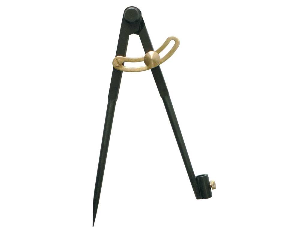 Black hinged pencil compass