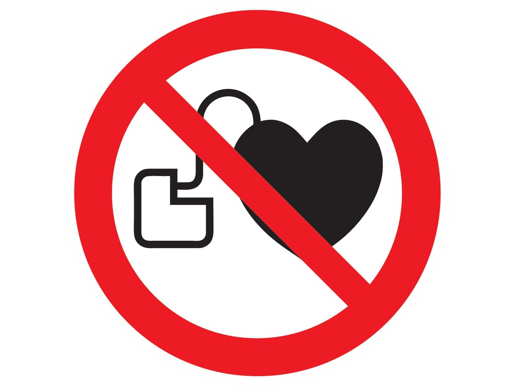 Entrée interdite aux porteurs d'un stimulateur cardiaque