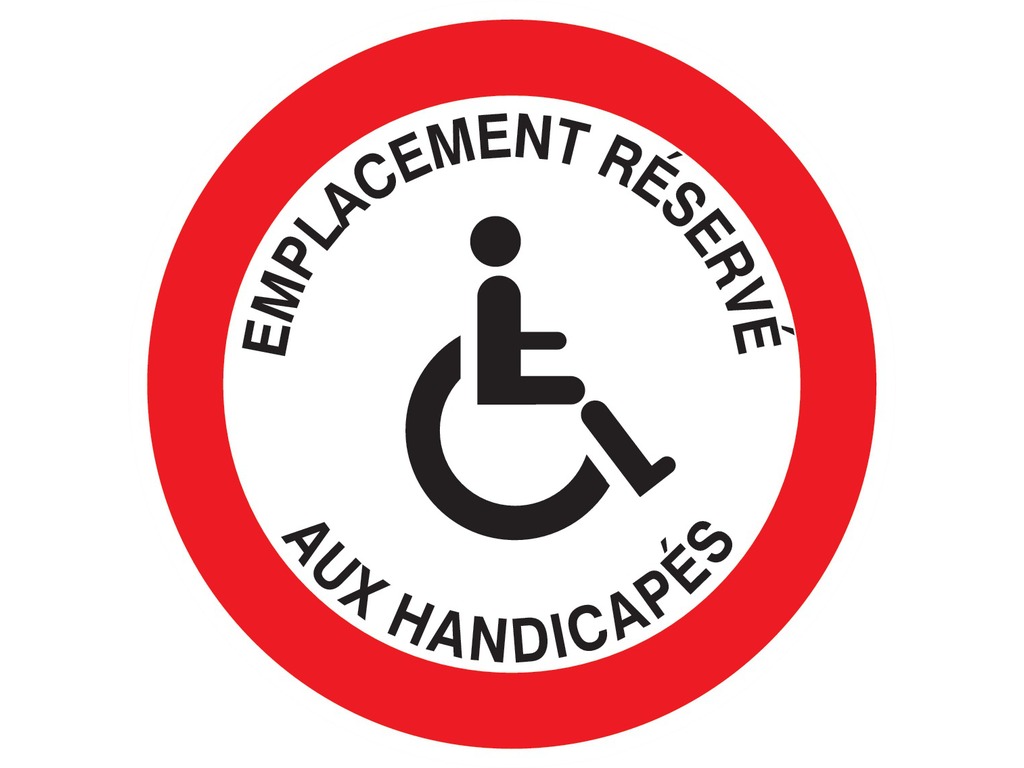 Emplacement réservé aux handicapés