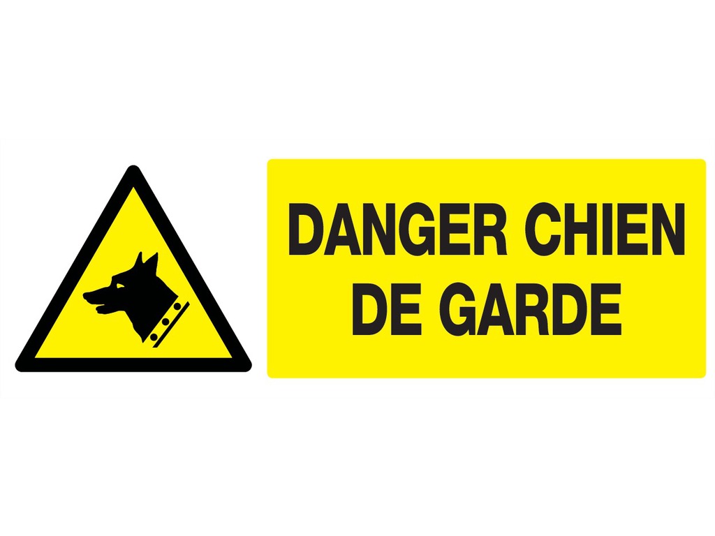 Danger chien de garde