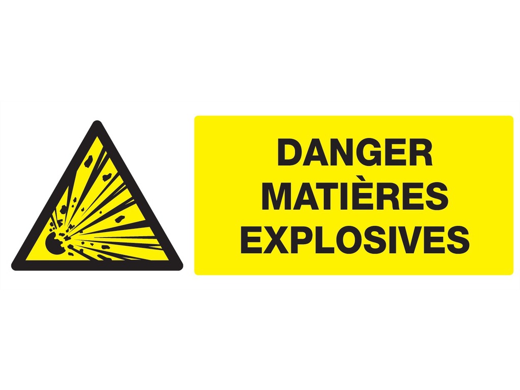 Danger matières explosives
