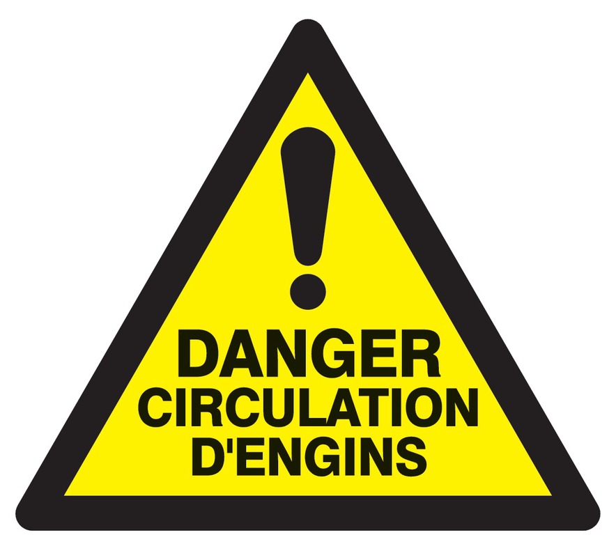 Danger circulation d’engins