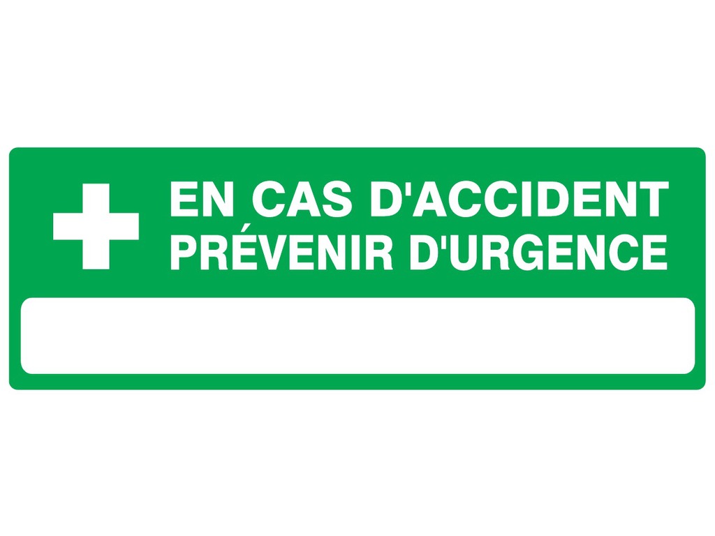 En cas d’accident prévenir d’urgence