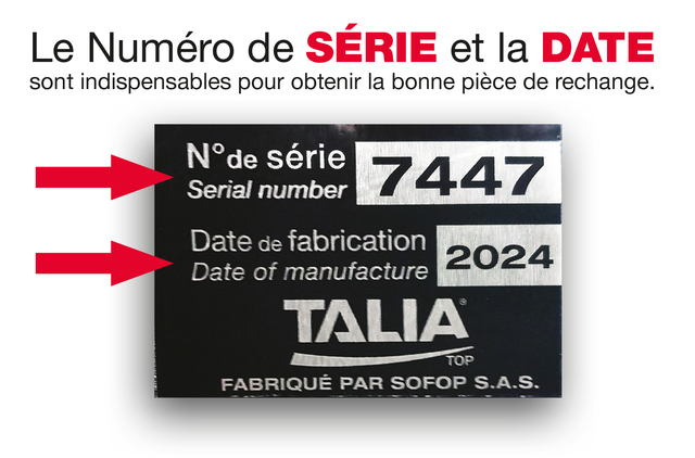 Pièces de rechange pour taliatop® MULTI+ V1