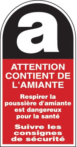 Attention contient de l’amiante