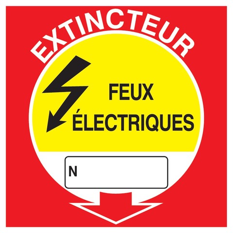 Extincteur feux électriques