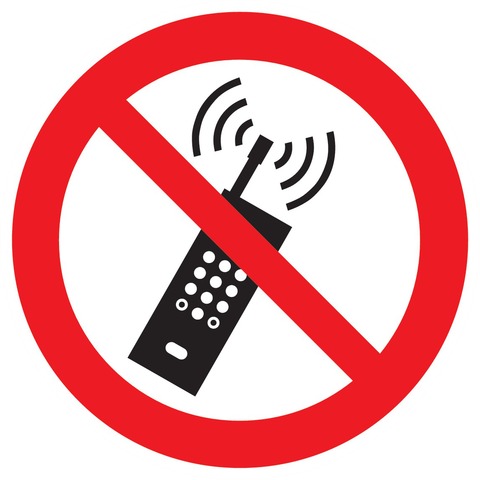 Interdiction d'activer des téléphones mobiles