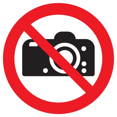 Interdiction de photographier