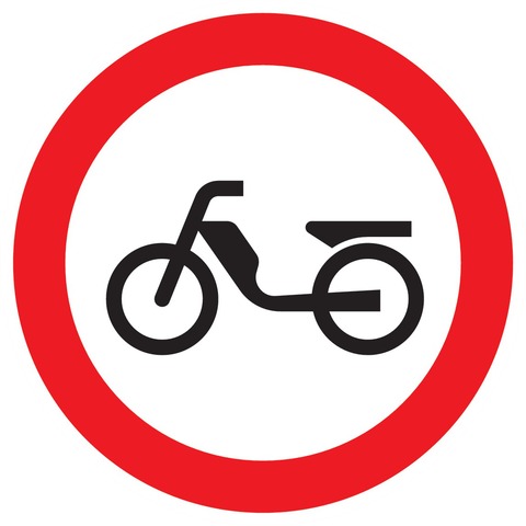 Interdit aux cyclomoteurs