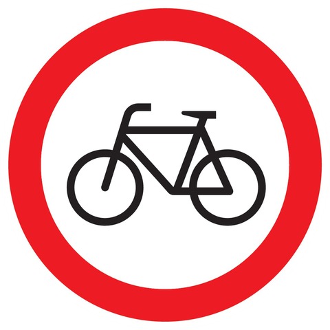 Interdit aux vélos