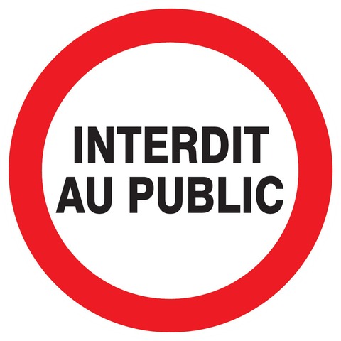 Interdit au public