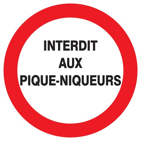 Interdit aux pique-niqueurs