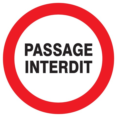 Passage interdit