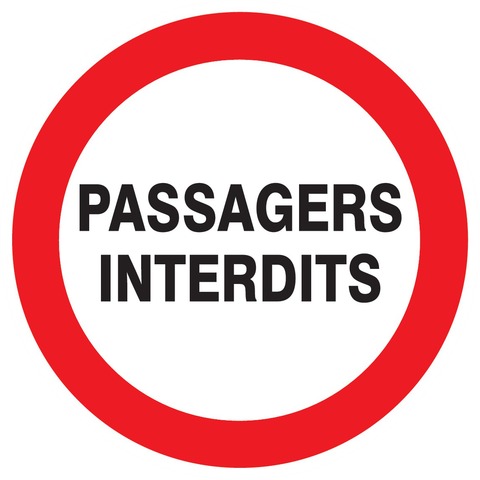 Passagers interdits