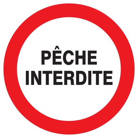 Pêche interdite