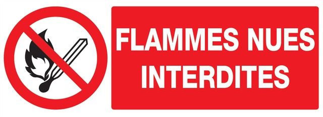 Flammes nues interdites