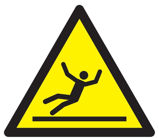 Danger, surface glissante