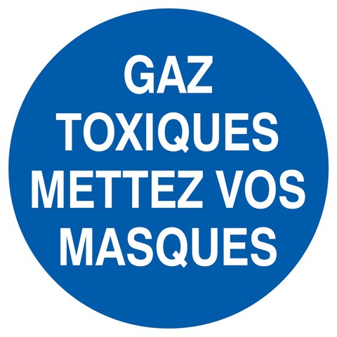 Gaz toxiques mettez vos masques