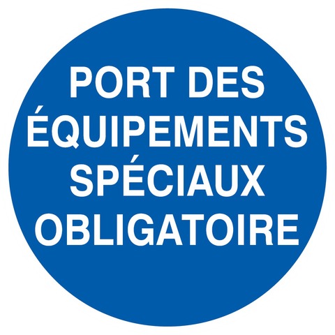 Port des équipements spéciaux obligatoire