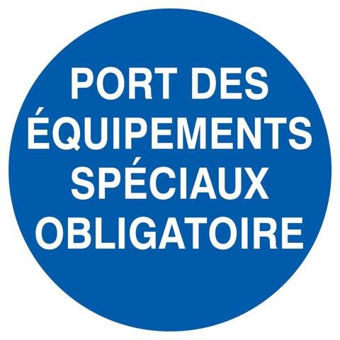 Port des équipements spéciaux obligatoire