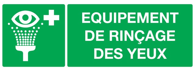 Equipement de rinçage des yeux