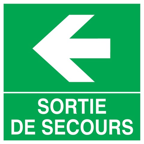 Sortie de secours à gauche