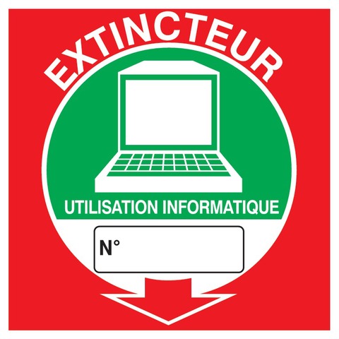 Extincteur utilisation informatique