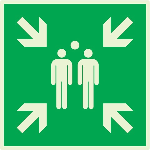 Point de rassemblement après évacuation