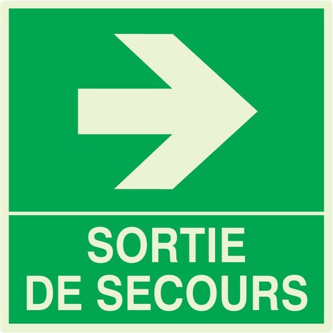 Sortie de secours à droite