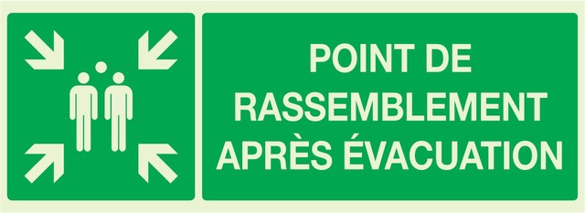 Point de rassemblement après évacuation