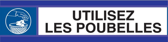 Utilisez les poubelles