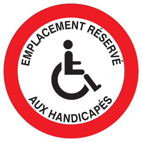 Emplacement réservé aux handicapés