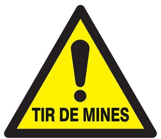 Danger tir de mines