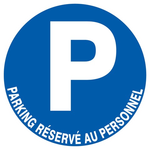 Parking réservé au personnel
