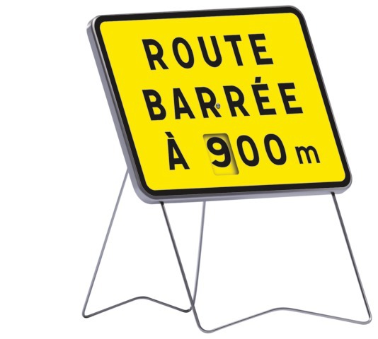 KC1 Route barrée (disque chiffres)