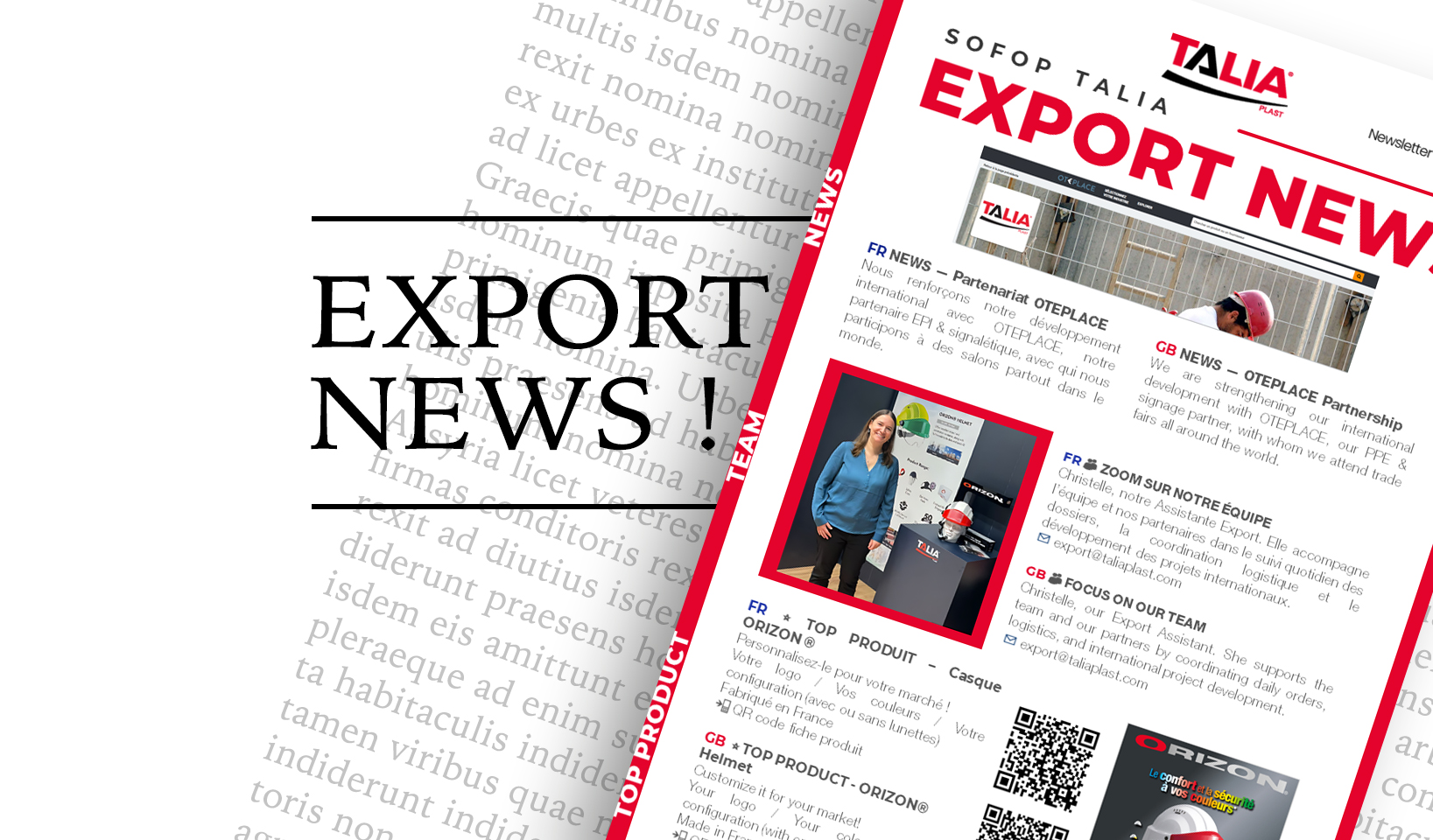 Newsletter TALIA Export N°7